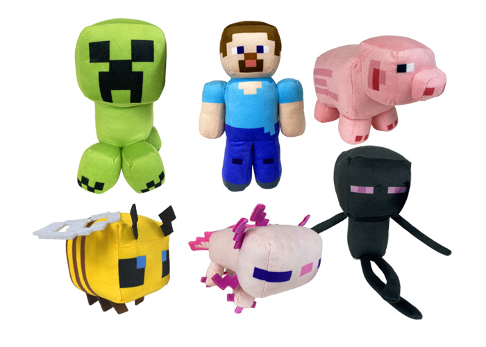 (Mis 2) MINECRAFT Peluche 18cm 6ass…x96
